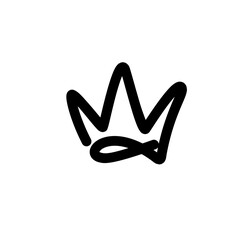 golden crown isolated on white