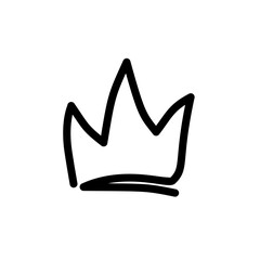 golden crown isolated on white