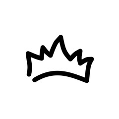 golden crown isolated on white