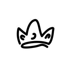 golden crown isolated on white