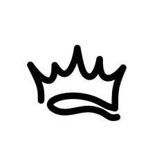 golden crown isolated on white