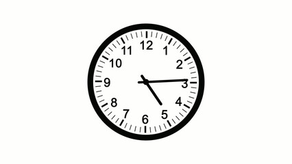 Clock face showing quarter past three time management and time telling image