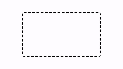 Download rectangle dashed line vector graphic shape for presentations art