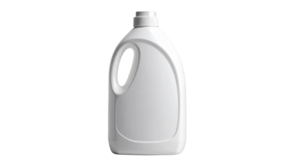 White Laundry Detergent Bottle isolated on solid white background Png