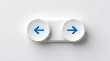 Interactive 3D Expand Ad Button Blue and White UI Icon