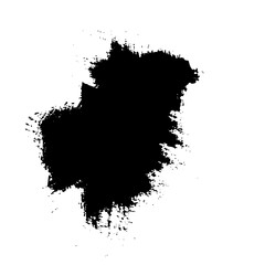 Ink Splatter Illustrates Grunge Texture for Abstract Design