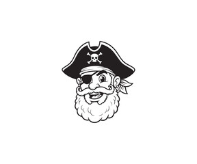 Head Mascot Logo Illustration