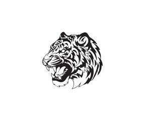 Head Mascot Logo Illustration