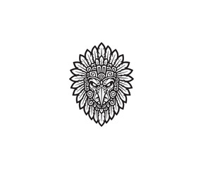 Head Mascot Logo Illustration