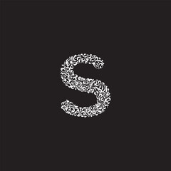 Print letter s design
