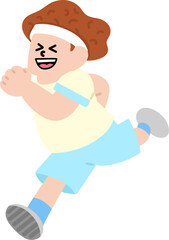 active child participating in sports day