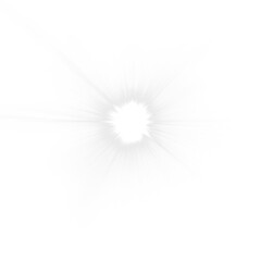 Abstract white PNG overlay with soft radial blur effect, creating a dreamy atmosphere for design projects, enhancing visual storytelling and creativity