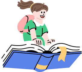 Reading illustration