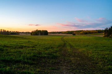 Obraz premium Back country Sunrise/ sunset