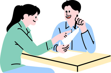 Man Explaining Idea with Hand Gestures