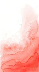 Soft watercolor washes of coral pink and peach blend with white space creating an abstract organic texture