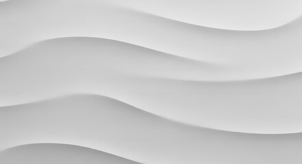 Obraz premium White wave texture background for wall panel design modern abstract wallpaper art