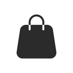 Shopping bag icon with handle, simple and clean design for ecommerce, retail, and online shopping applications, ideal for websites and mobile apps