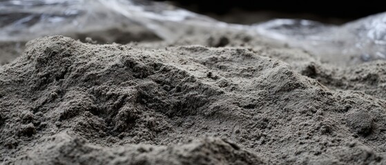 The Sand Pile Close-Up Showing Texture And Shallow Depth Of Field
