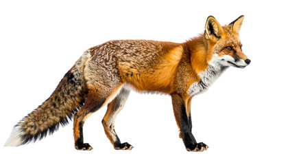 Fototapeta premium a fox isolated on transparent background