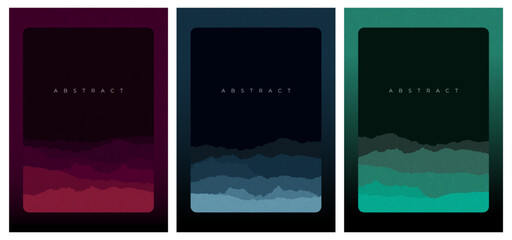 Abstract textured backgrounds. Mountain landscape concept. Minimalist, textured, and elegant design. Vector