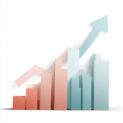 Wachstumsdiagramm – Symbol für steigenden Erfolg und positive Entwicklung
