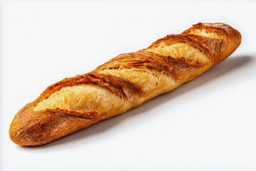 Golden crust artisan baguette with airy crumb, perfect for gourmet sandwiches, fresh baking, and culinary creations, inviting delicious moments