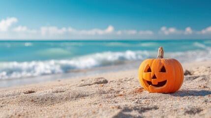 Halloween Florida: Pumpkin Jack-o'-lantern Party on the Beach