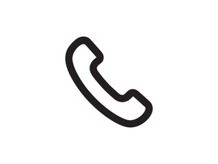 2D Call Incoming Icon Line Design