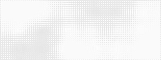 Abstract halftone dotted background with gray gradient and mesh texture. Futuristic digital wallpaper, tech pattern design for AI, cyber, data and network. Modern dotted backdrop for template 