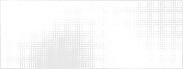 Abstract halftone dotted background with gray gradient and mesh texture. Futuristic digital wallpaper, tech pattern design for AI, cyber, data and network. Modern dotted backdrop for template 