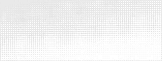 Abstract halftone dotted background with gray gradient and mesh texture. Futuristic digital wallpaper, tech pattern design for AI, cyber, data and network. Modern dotted backdrop for template 