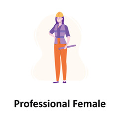 Professional Female Vector Illustration Which can easily edit or modify