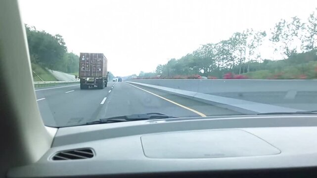 Stay focused and maintain a safe distance while driving. When driving on an empty highway, you need to maintain a controlled speed.