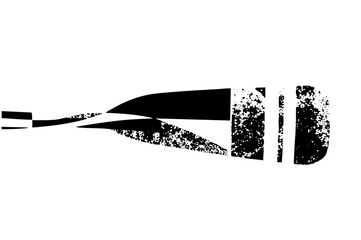 Fototapeta premium Paintbrush Strokes Create Abstract Art