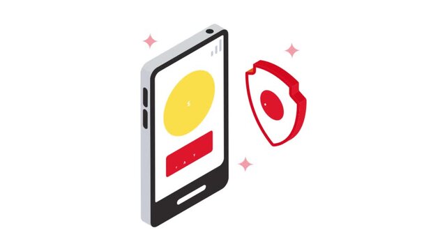Protection and encryption for safe digital payments &ndash; Animation MP4 File
