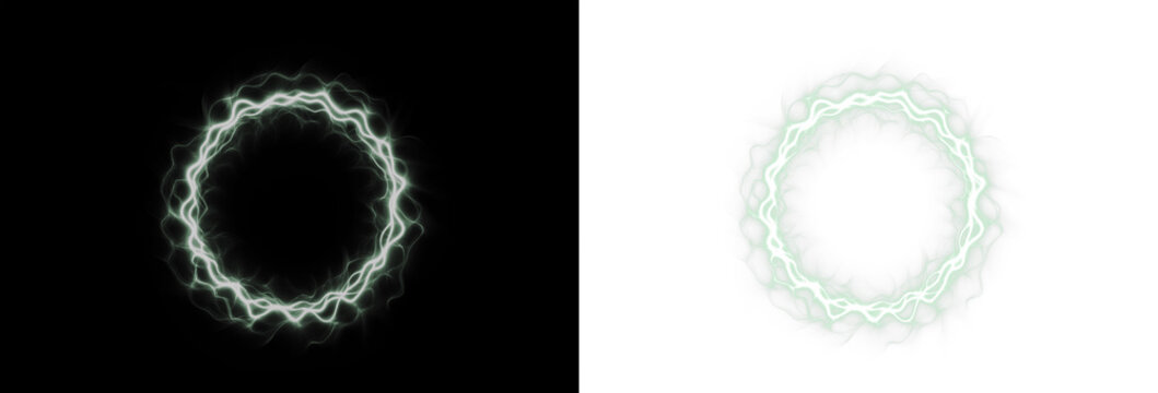 Abstract glowing circular png overlay with luminous edges on contrasting backgrounds, ideal for creative design projects, enhancing visual storytelling and artistic expression