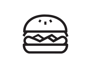 Modern 2D Vector Burger Menu Icon