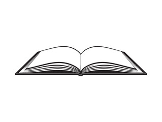 Open Book Cover Icon Simple Design