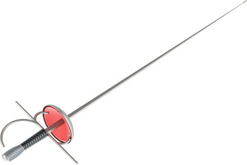 Foil Fencing, transparent background