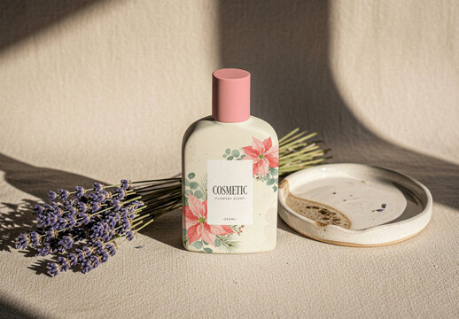 Cosmetic Bottle Mockup
