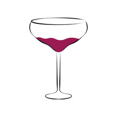 Glass Of Wine Doodle