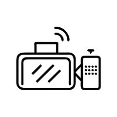 Obraz premium Smart security camera with wireless remote control 