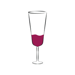 Glass Of Wine Doodle