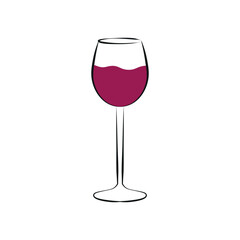 Glass Of Wine Doodle