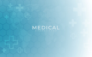 Healthcare and medical science background template design.