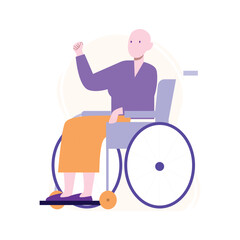 Caring Support Vector Illustration Which can easily edit or modify