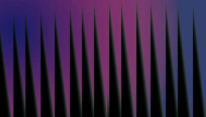 Dark Spikes Gradient Background abstract black