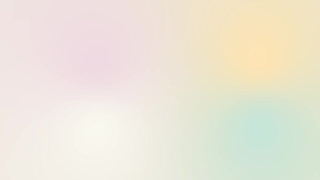 Seamless loop Soft pastel gradient background with pink, yellow, and green hues.