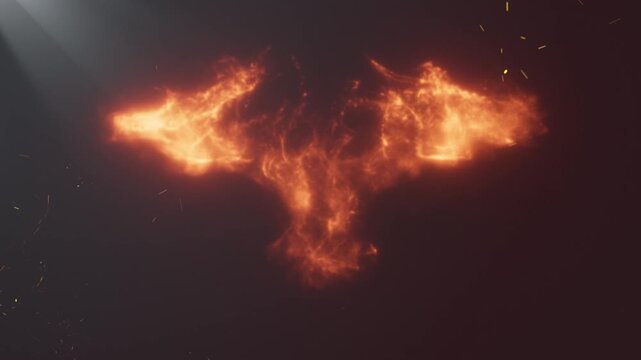 hawk fire bird animation template. Logo Intro Animation Flame